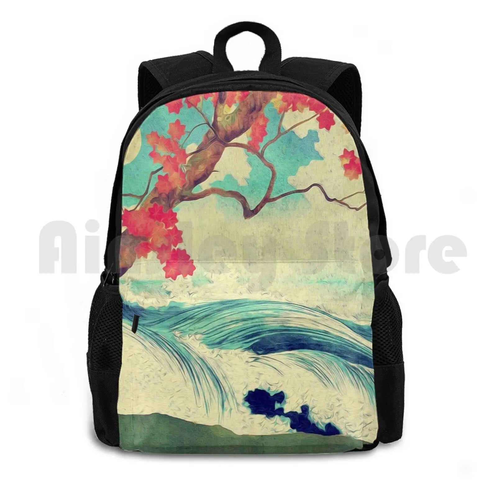 Outdoor Hiking Backpack Waterproof Camping Travel Ocean Shore