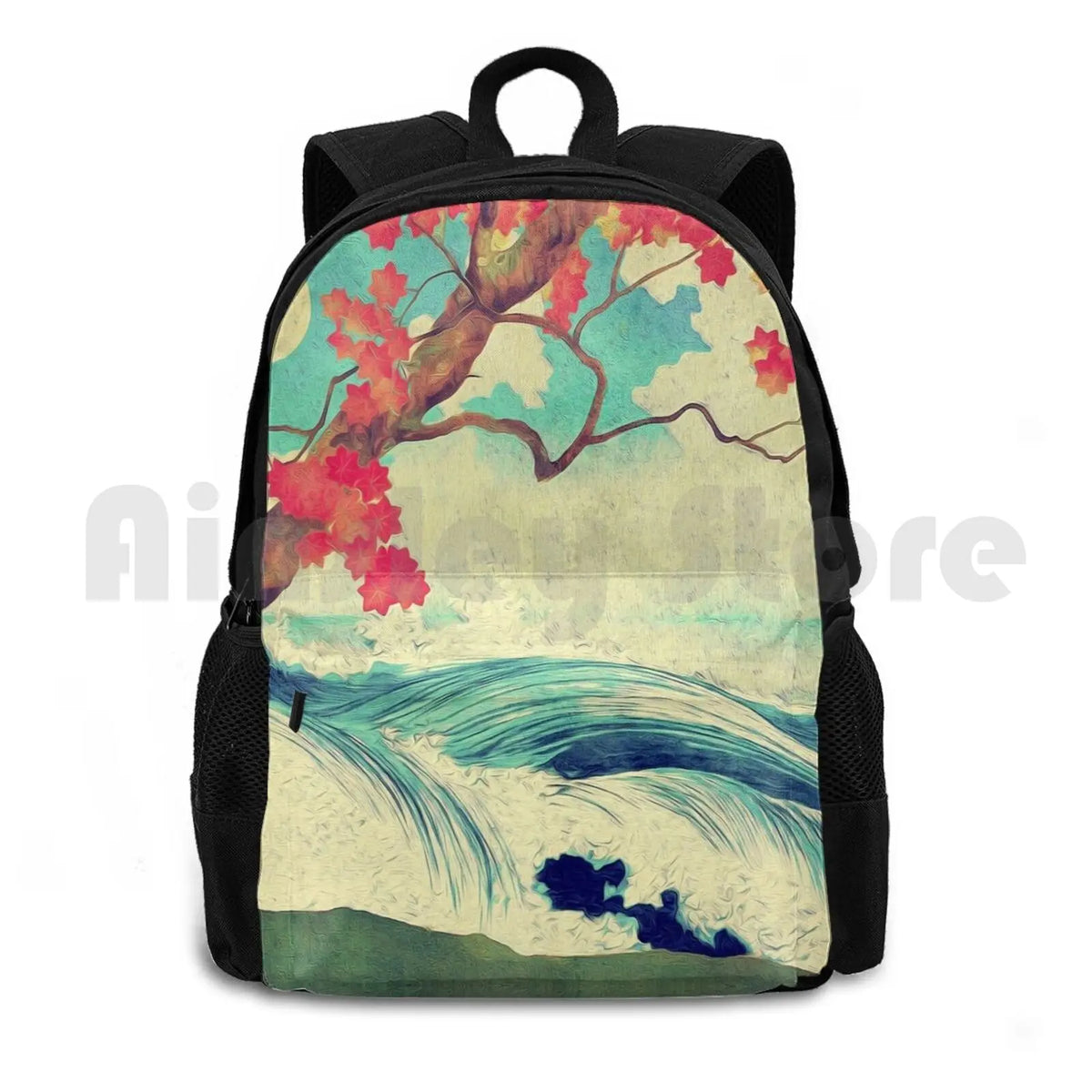 Outdoor Hiking Backpack Waterproof Camping Travel Ocean Shore