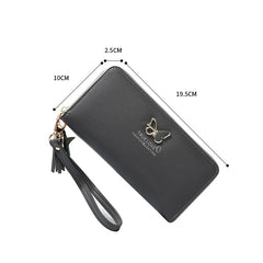 Women's Clutch Bag Large Capacity Zipper Wallet Butterfly Hollow