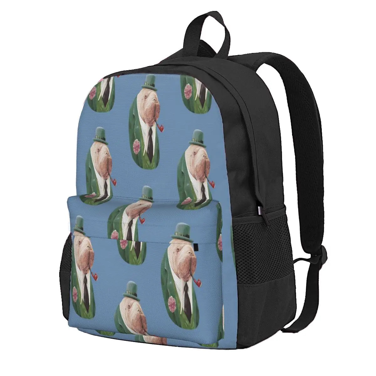Green Backpacks Men's & Women's Zipper Close Bag