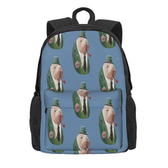Green Backpacks Men's & Women's Zipper Close Bag