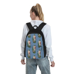 Green Backpacks Men's & Women's Zipper Close Bag