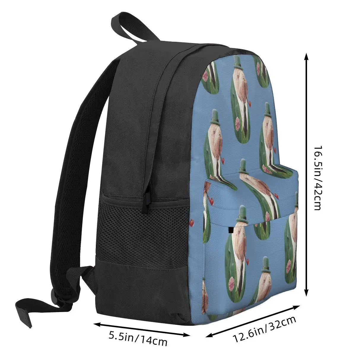 Green Backpacks Men's & Women's Zipper Close Bag