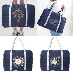 Waterproof Printed Travel Bags Nylon Unisex Large Capacity