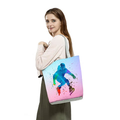 Watercolor Ballet Dancer Art Print Shopping Bags Girls Gymnast Women Handbags