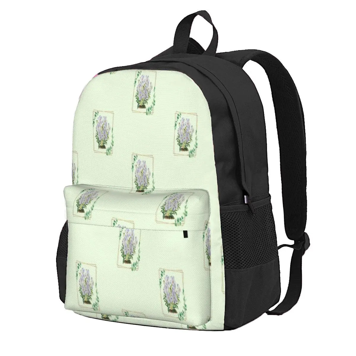 Watercolor Flowers Backpacks Men's and Women's School Bag