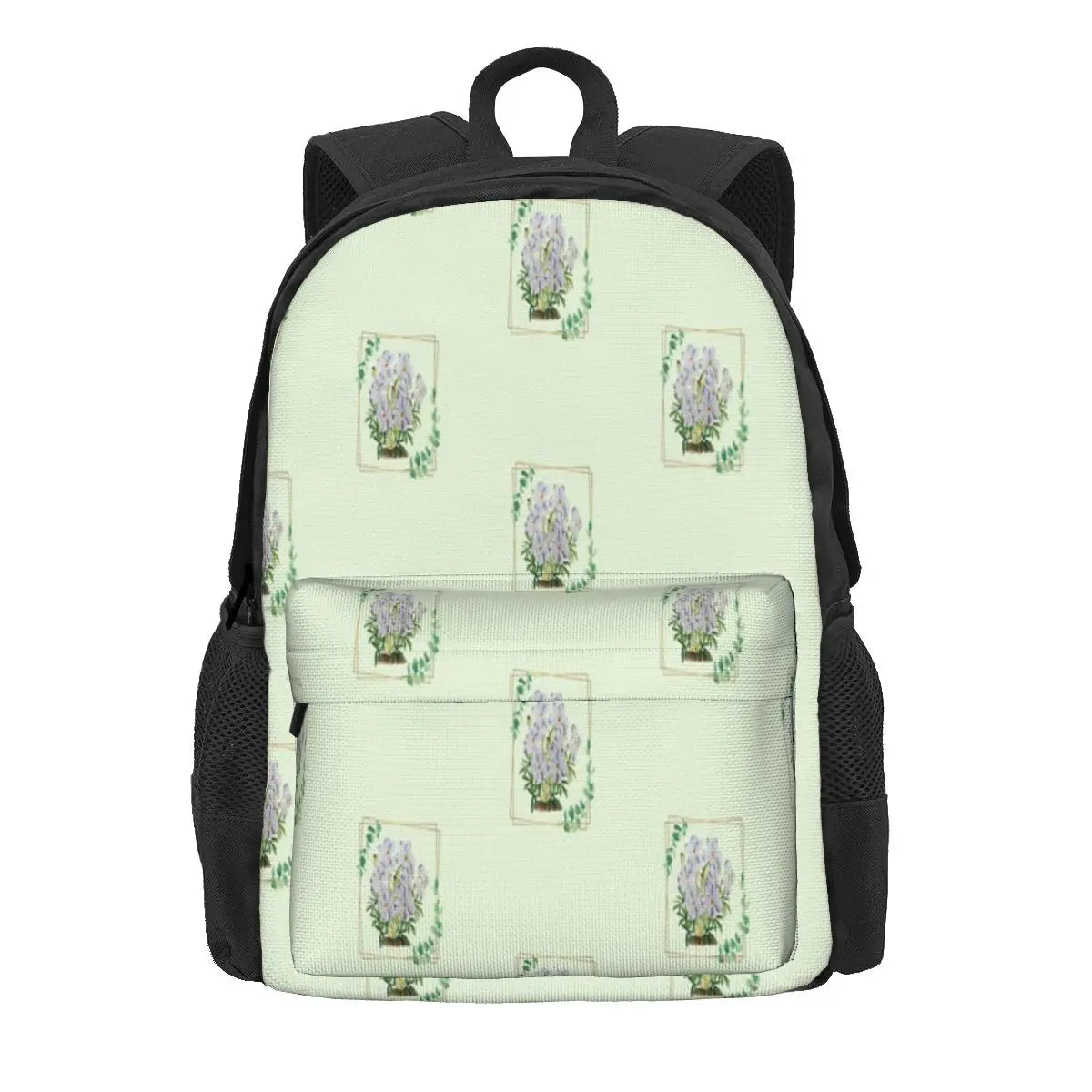 Watercolor Flowers Backpacks Men's and Women's School Bag