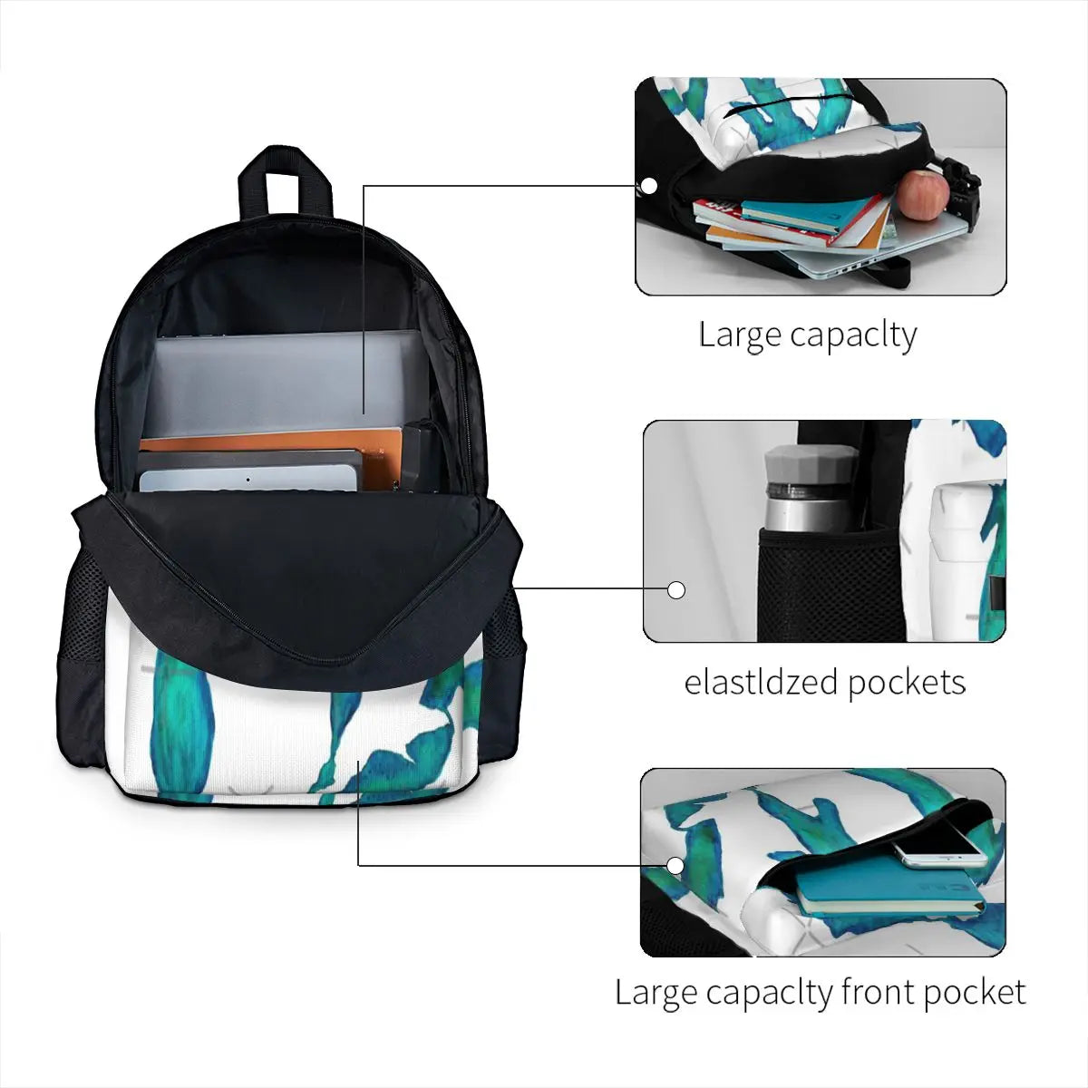 Great Lakes Watercolor Backpacks for Men, Women, and Kids