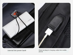 Waterproof Backpack Men School Bag Laptop Bag USB Charging Business Backpacks
