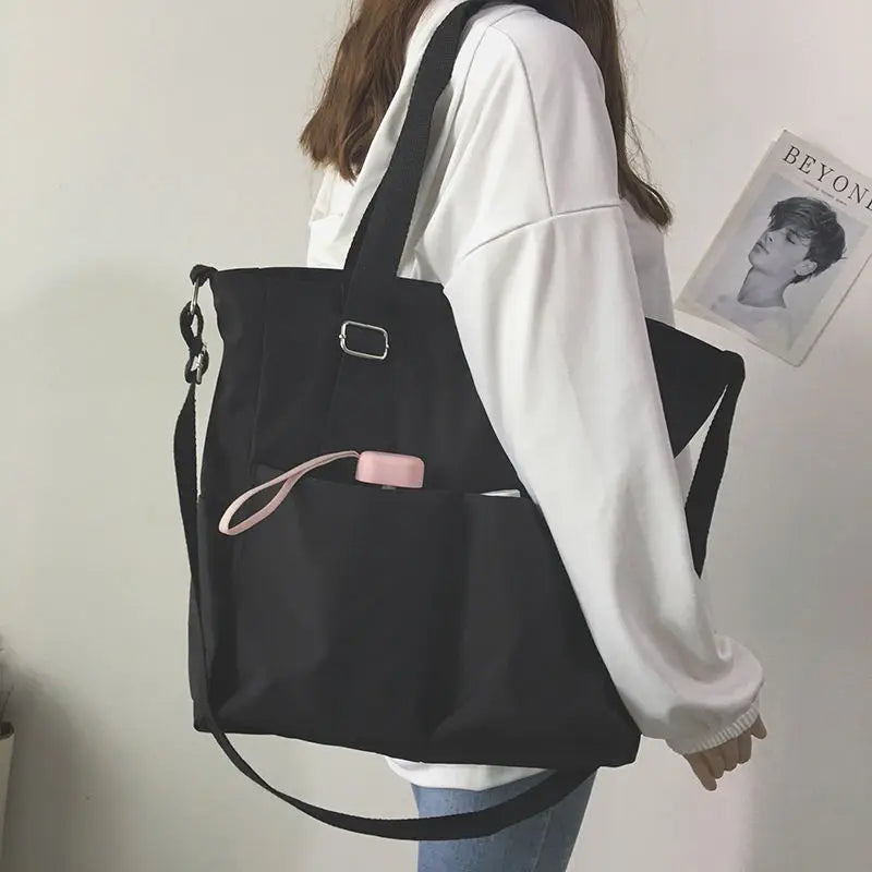Waterproof Canvas Messenger Bag Large Capacity Tote Bag