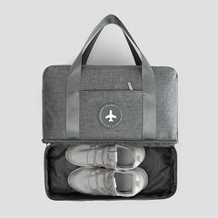 Waterproof Large Travel Bag with Shoe Bag Duffle Bag