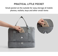 Waterproof Large Travel Bag with Shoe Bag Duffle Bag