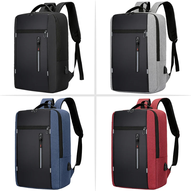 Waterproof Business Backpack Men USB School Backpacks 15.6 In.