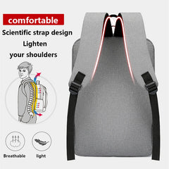 Waterproof Business Backpack Men USB School Backpacks 15.6 Inch Laptop