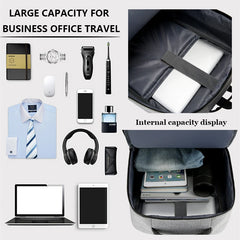 Waterproof Business Backpack USB School Backpacks 15.6in Laptop
