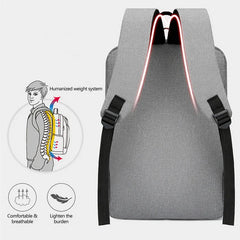 Waterproof Business Backpack USB School 15.6" Laptop
