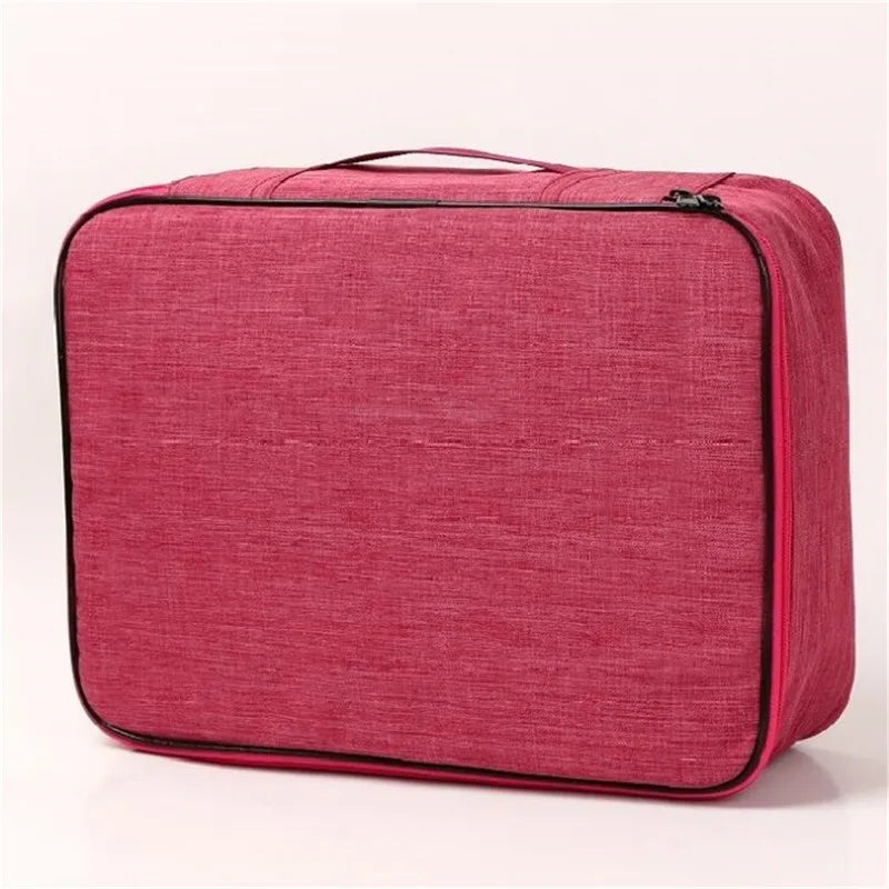 Waterproof Business Briefcase Bag Organizer Oxford Men Document Holder