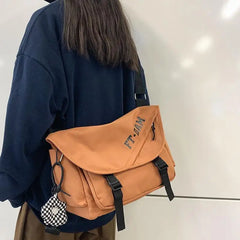 Waterproof Canvas Crossbody Bags Youth Ladies Big Capacity Handbags Shoulder Bag