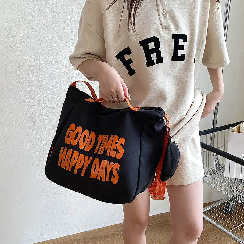 Waterproof Canvas Crossbody Bags for Women Handbags Shoulder Bag Pouch Ladies