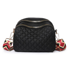 Waterproof Crossbody Shoulder Bag with Colored Strap