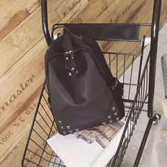 Waterproof Descent Backpack Style WOMEN'S Bag Rivet School Bag