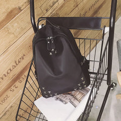 Waterproof Descent Backpack Style WOMEN'S Bag Rivet School Bag