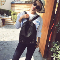 Waterproof Descent Backpack Style WOMEN'S Bag Rivet School Bag
