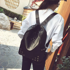 Waterproof Descent Backpack Style WOMEN'S Bag Rivet School Bag