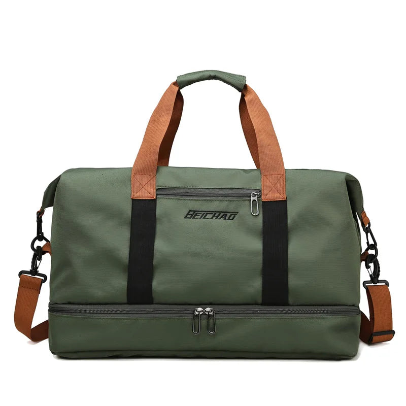Waterproof Gym Bag Unisex Large Capacity Travel Sports Duffel Bag