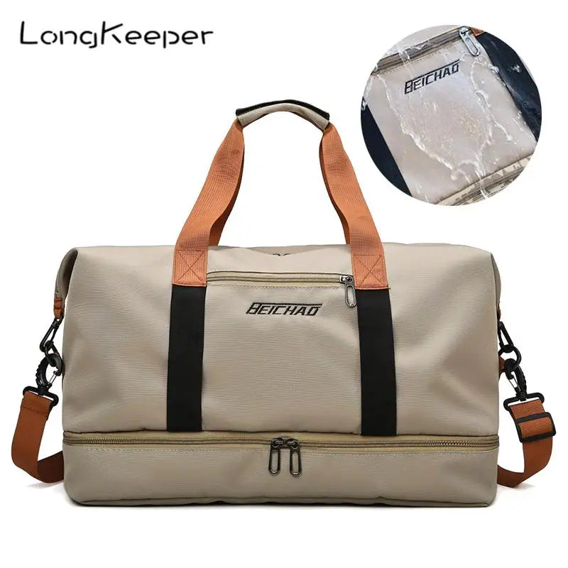 Waterproof Gym Bag Unisex Large Capacity Travel Sports Duffel Bag