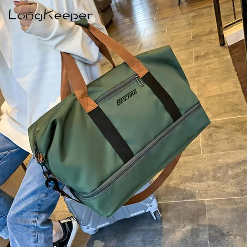 Waterproof Gym Bag Unisex Large Capacity Travel Sports Duffel Bag