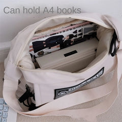 Waterproof Japanese Harajuku Nylon Crossbody Bag Large Capacity Handbag