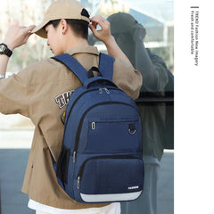 Waterproof Nylon Student School Backpack 15.6 Inch Laptop Bag