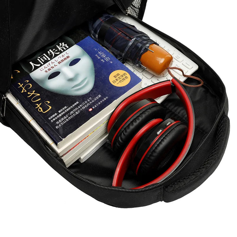 Waterproof Nylon Student School Backpack 15.6 Inch Laptop Bag