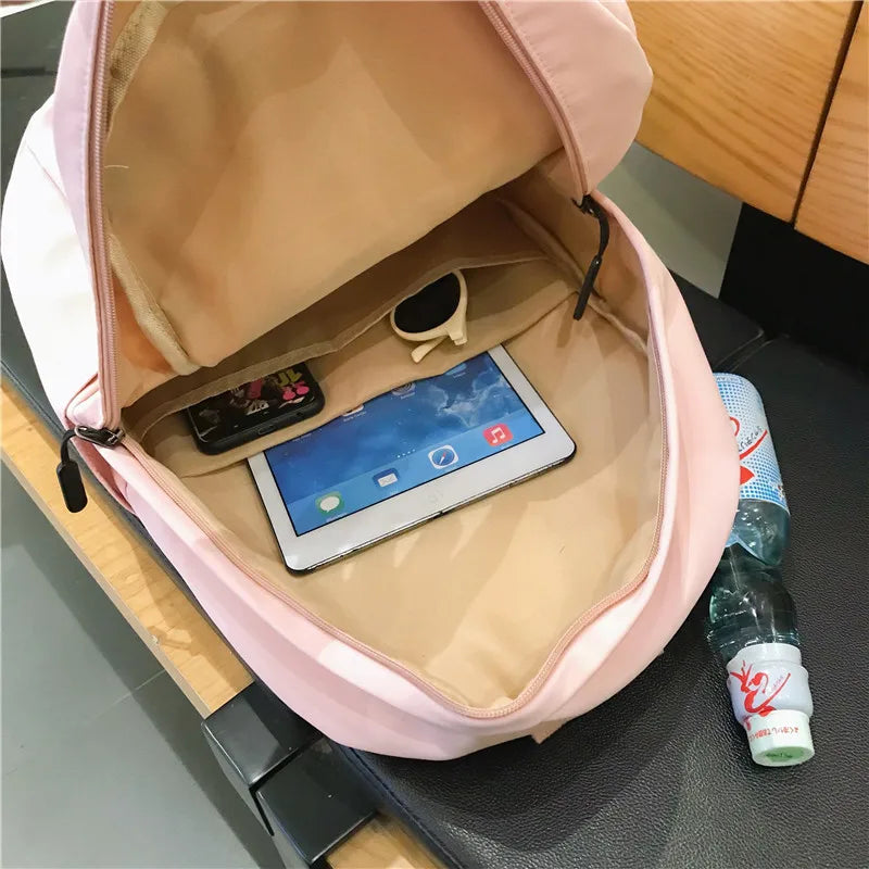 Waterproof Nylon Bag Female Large Capacity Schoolbag