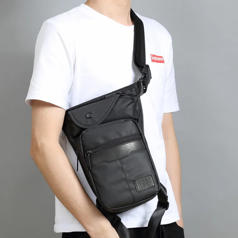 Waterproof Nylon/Canvas Waist Fanny Pack Travel Drop Belt Bag