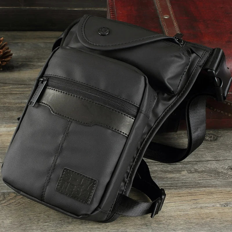 Waterproof Nylon/Canvas Waist Fanny Pack Travel Drop Belt Bag