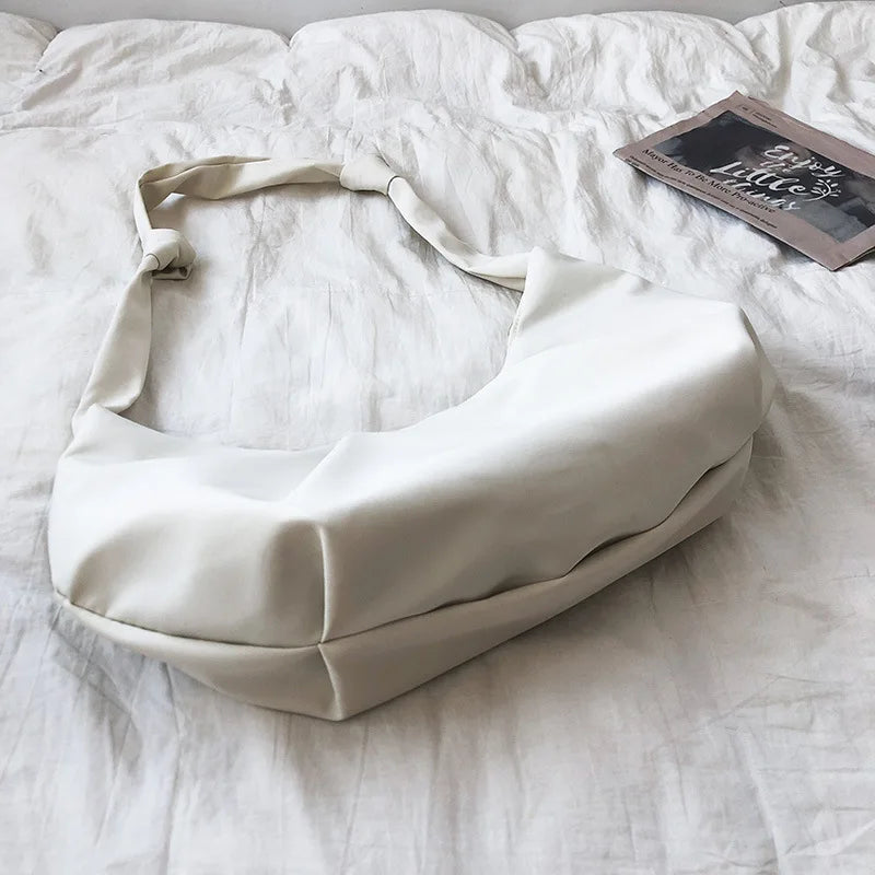 Waterproof Nylon Shoulder Bags Casual Crossbody Bag Purse Female Dumpling Shape