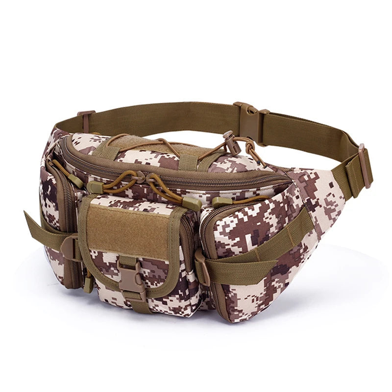 Waterproof Tactical Waist Bag Utility Pouch Riding Pockets