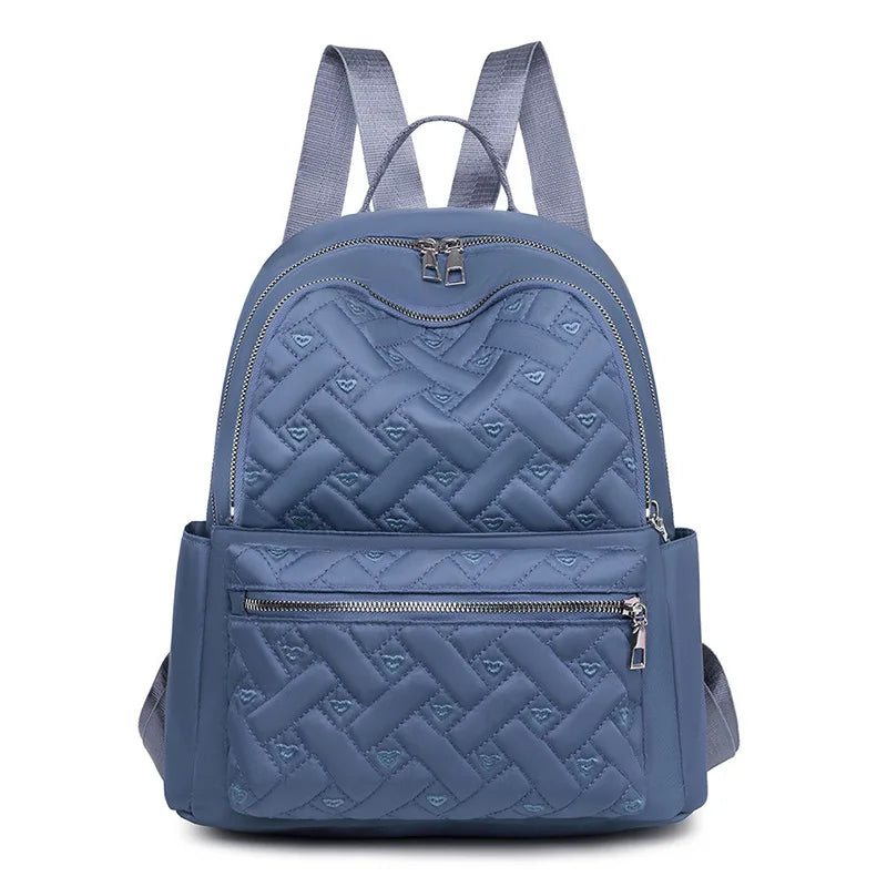 Waterproof Oxford Backpack Female Embroidered Rucksack Large Capacity