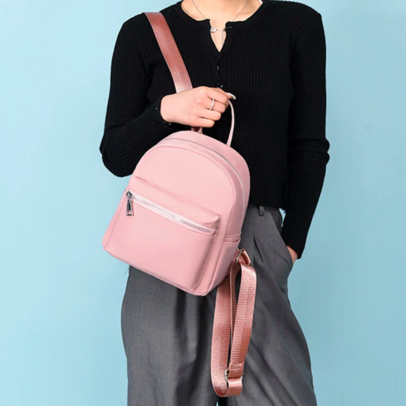 Waterproof Oxford Backpack Women School Bags Female Travel Bag Mini Backpack