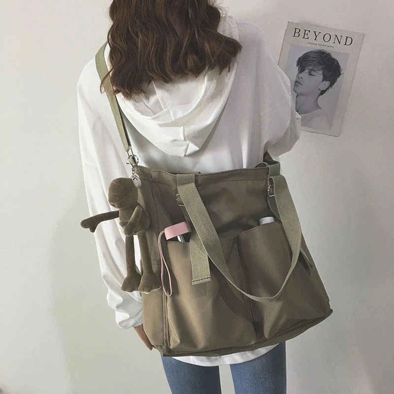 Waterproof Oxford Girl Shoulder Hand Bucket Bag