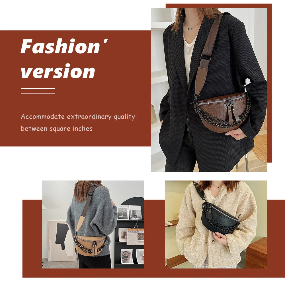 Waterproof PU Pockets Novelty Waist Bag Travel Phone Organizer Fanny Pack