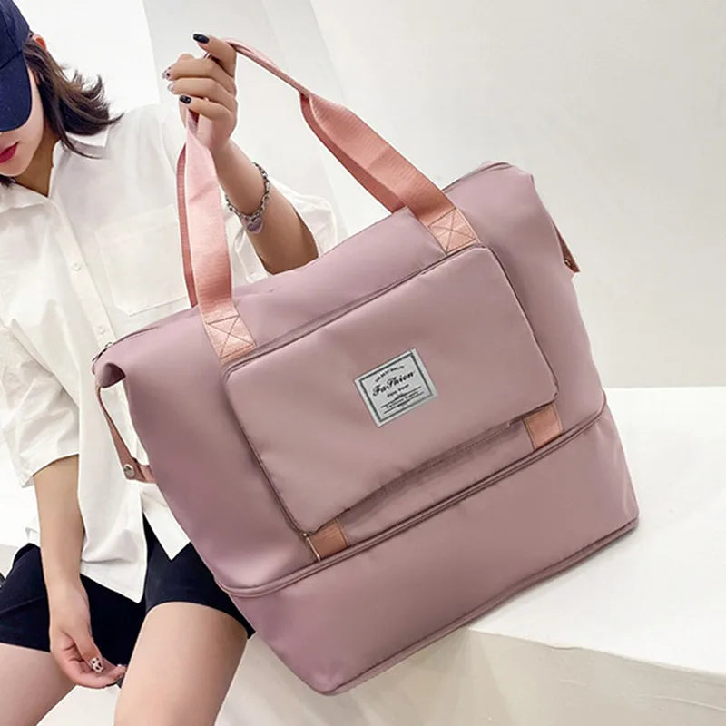 Waterproof Gym Yoga Bag Adjustable Duffle Handbag for Women