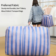 Waterproof Storage Bags Wardrobe King Size Quilt Pillow Snakeskin Woven Bag