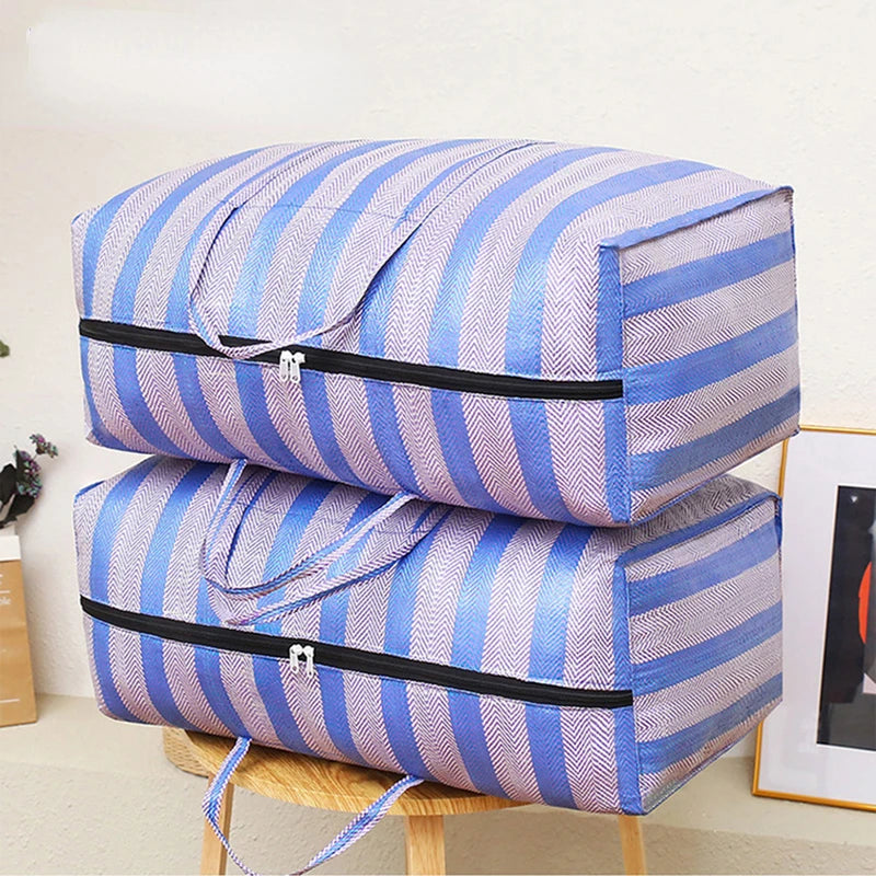 Waterproof Storage Bags Wardrobe King Size Quilt Pillow Snakeskin Woven Bag