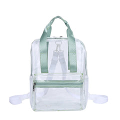 Waterproof Transparent PVC Women Backpack Female Schoolbag Candy College Teenage