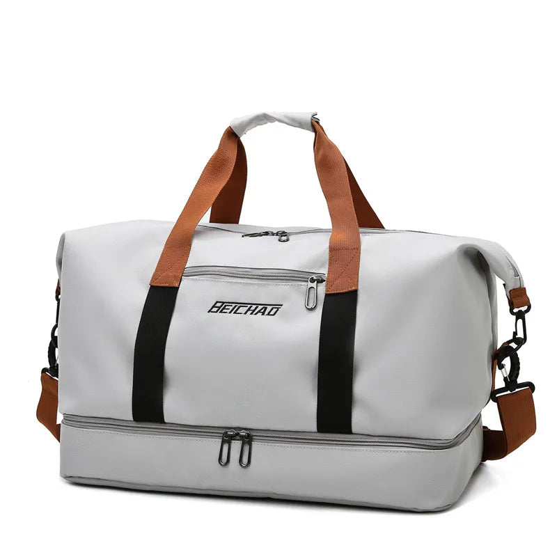 Waterproof Travel Bag Large Capacity Foldable Luggage Bag Travel Fitness Handbag