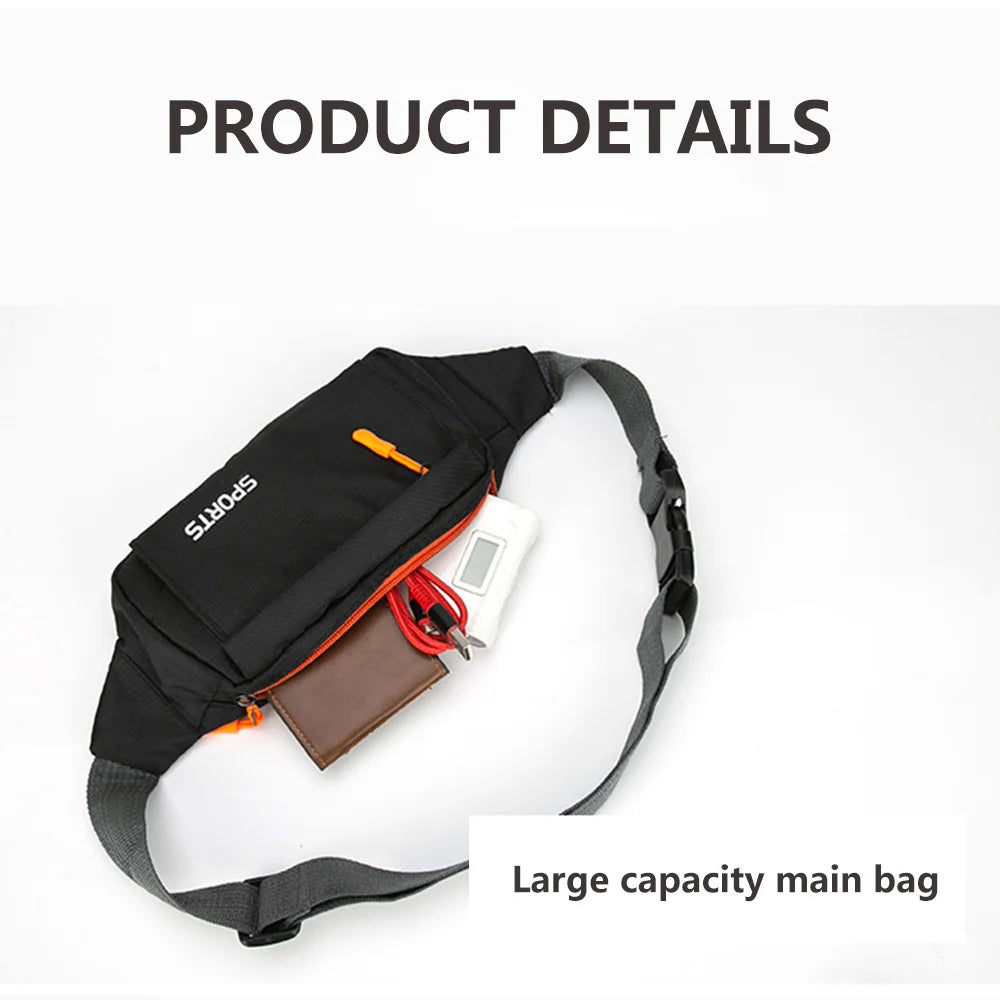 Waterproof Waist Pack Sports Running Waist Bag Mobile Phone Holder Belt Bag