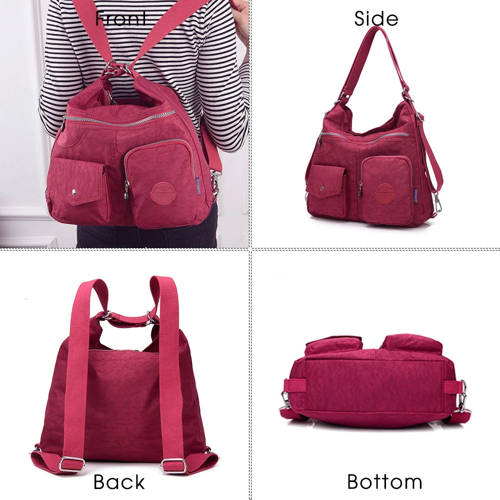 Waterproof Women Shoulder Bag Handbags High Nylon Female 11 Backpack